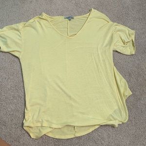 light yellow high low top